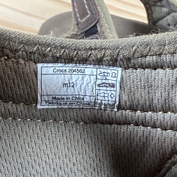 Crocs Swiftwater Leather Fisherman Sandals Mens 12 Brown Closed Toe Outdoor - Picture 7 of 8